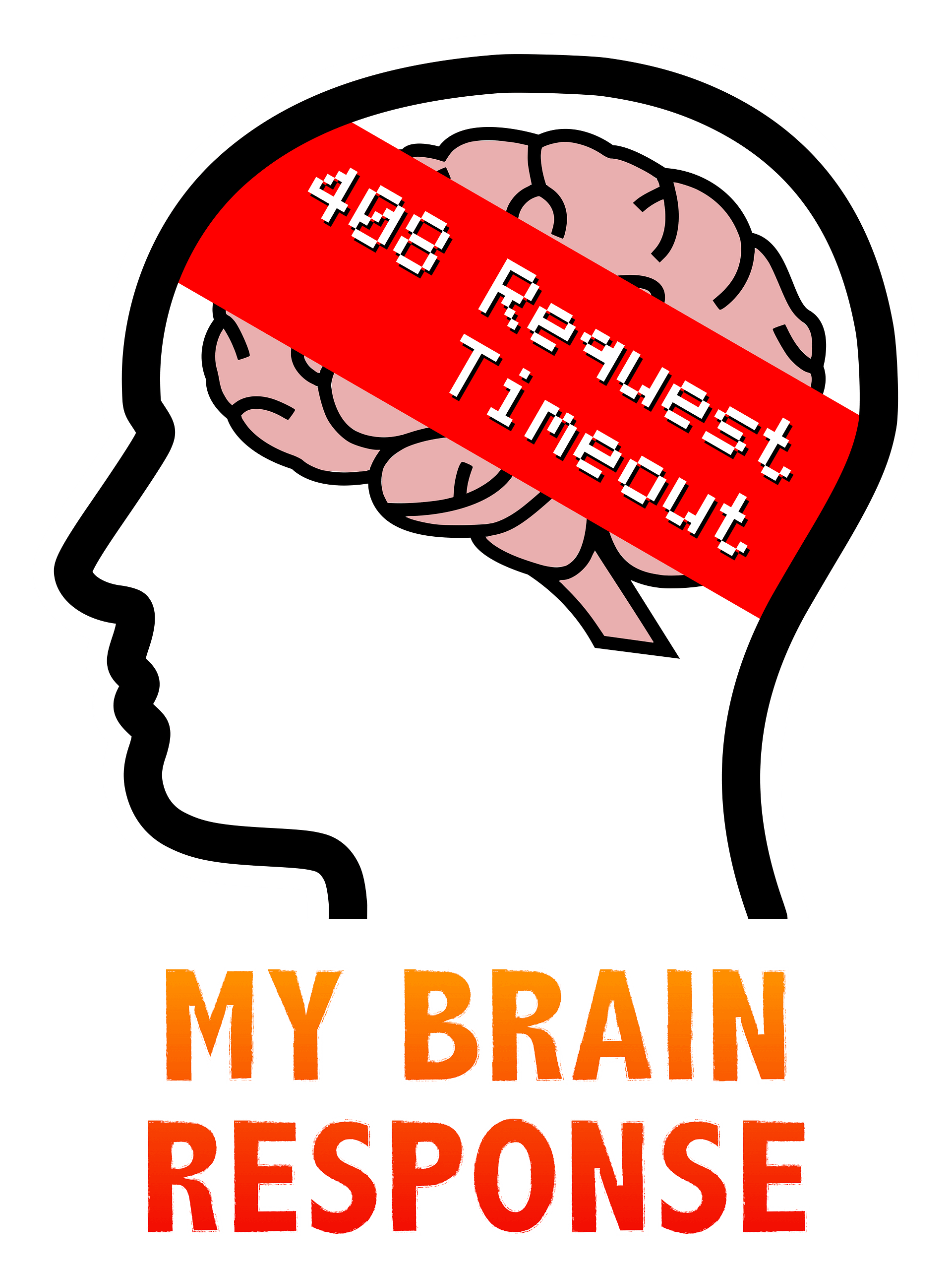 My Brain Response: 408 Request Timeout T-Shirt product image (2)