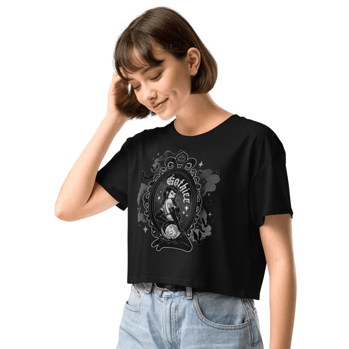 𝖌𝖔𝖙𝖍𝖎𝖈𝖈 crop tee product image (2)