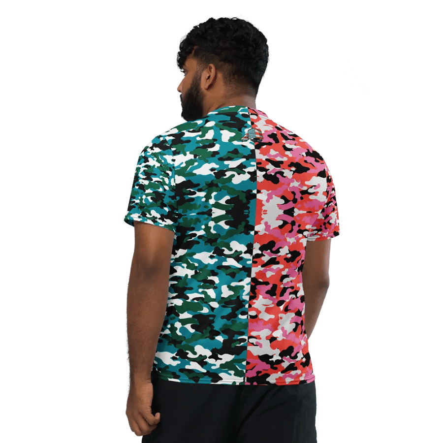 Logo Half and Half camo shirt (Blue/Pink) product image (3)