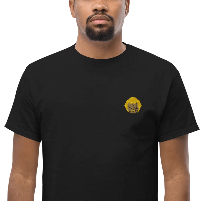 Black Embroidered Logo T-Shirt