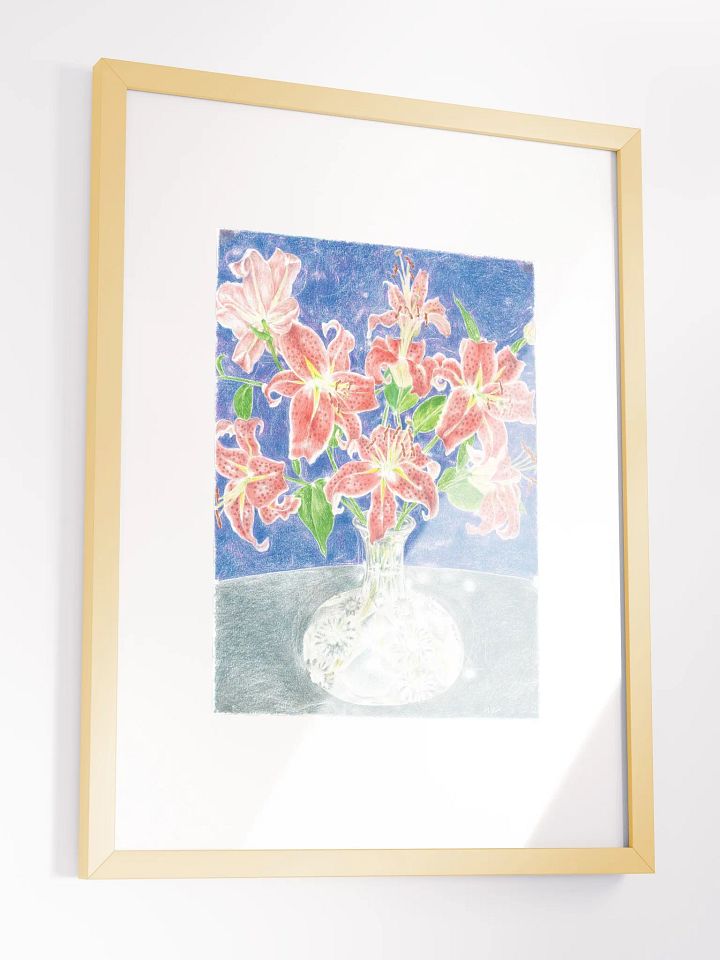 tiger lillies 2012 print framed product image (5)