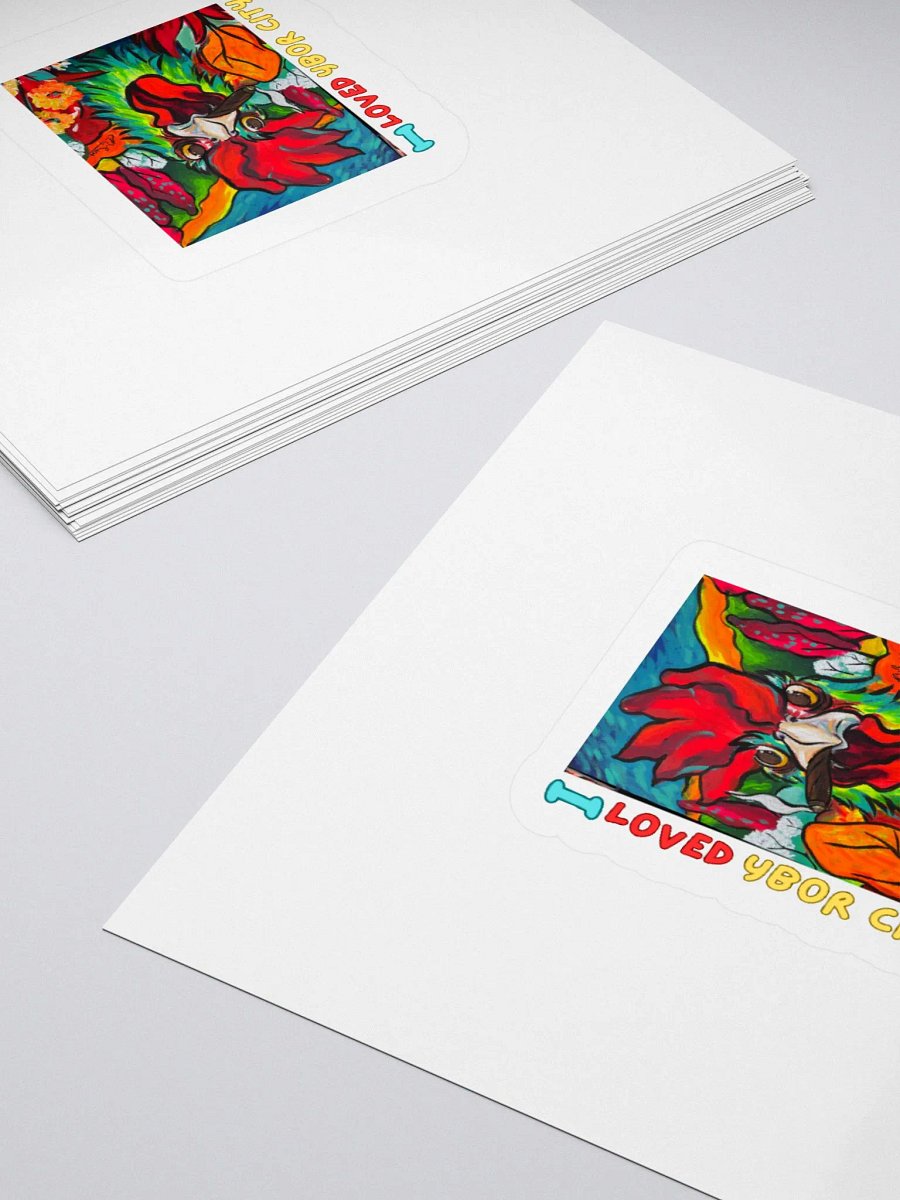 Ybor City Rooster Kiss Cut Stickers product image (16)