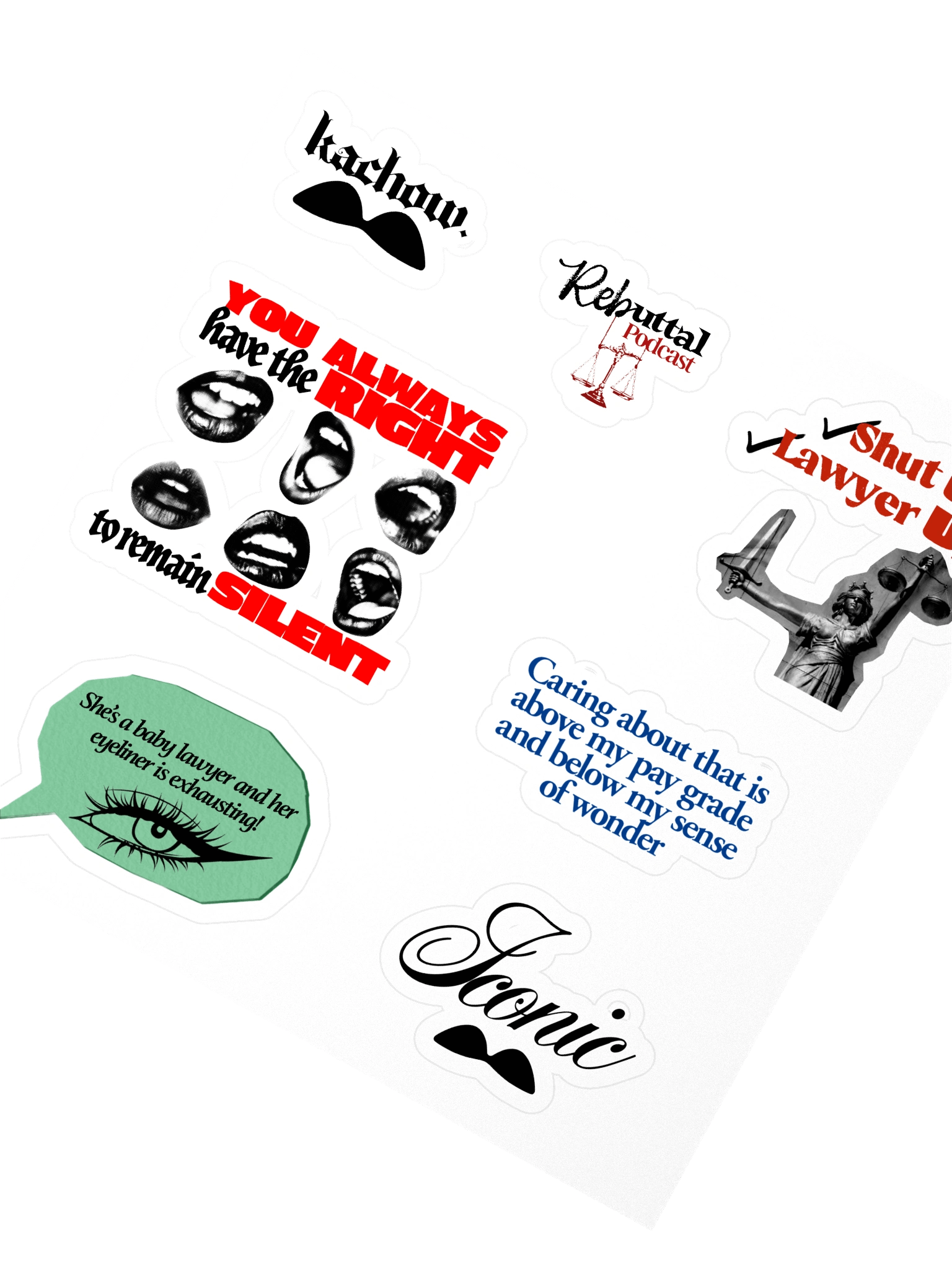 Reb Kiss Cut Stickers product image (2)