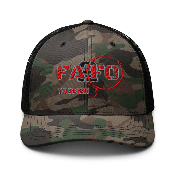 FA2FO You Are Here Camo Trucker Hat product image (1)