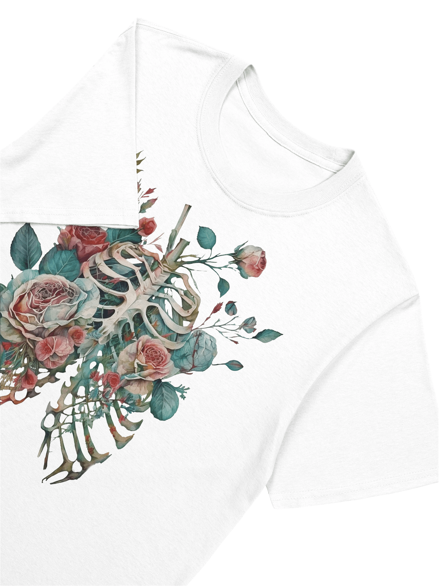 Botanical Anatomy Rose Ribcage Watercolor product image (5)