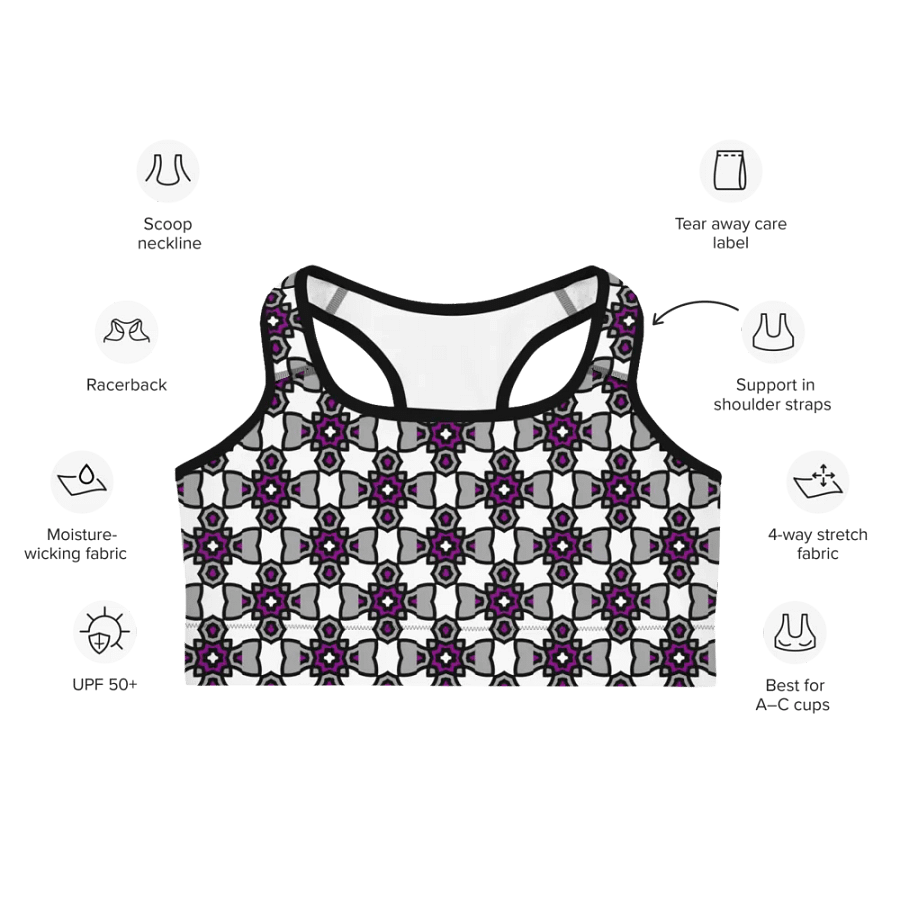 Asexual Abstract (2) - Sports Bra product image (7)