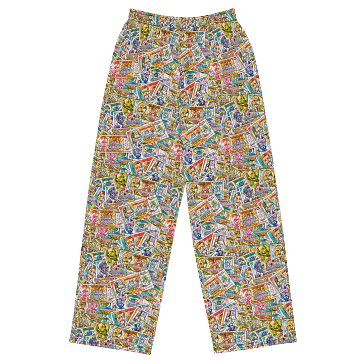 Jugoslovenski inflatorni dinar 1993 (Kolaž/mozaik) All-Over Print Unisex Wide-Leg Pants product image (2)