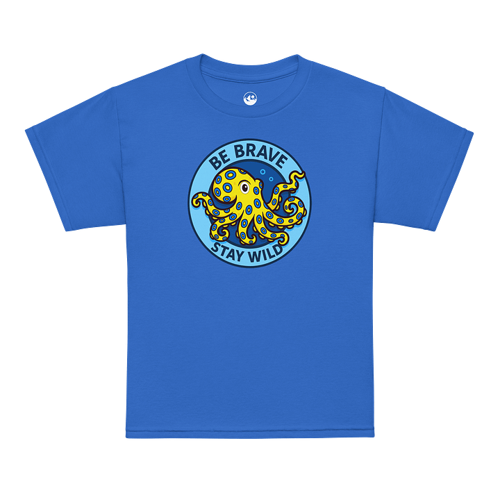 Brave Blue Ring Octopus Youth Sports Tee product image (1)