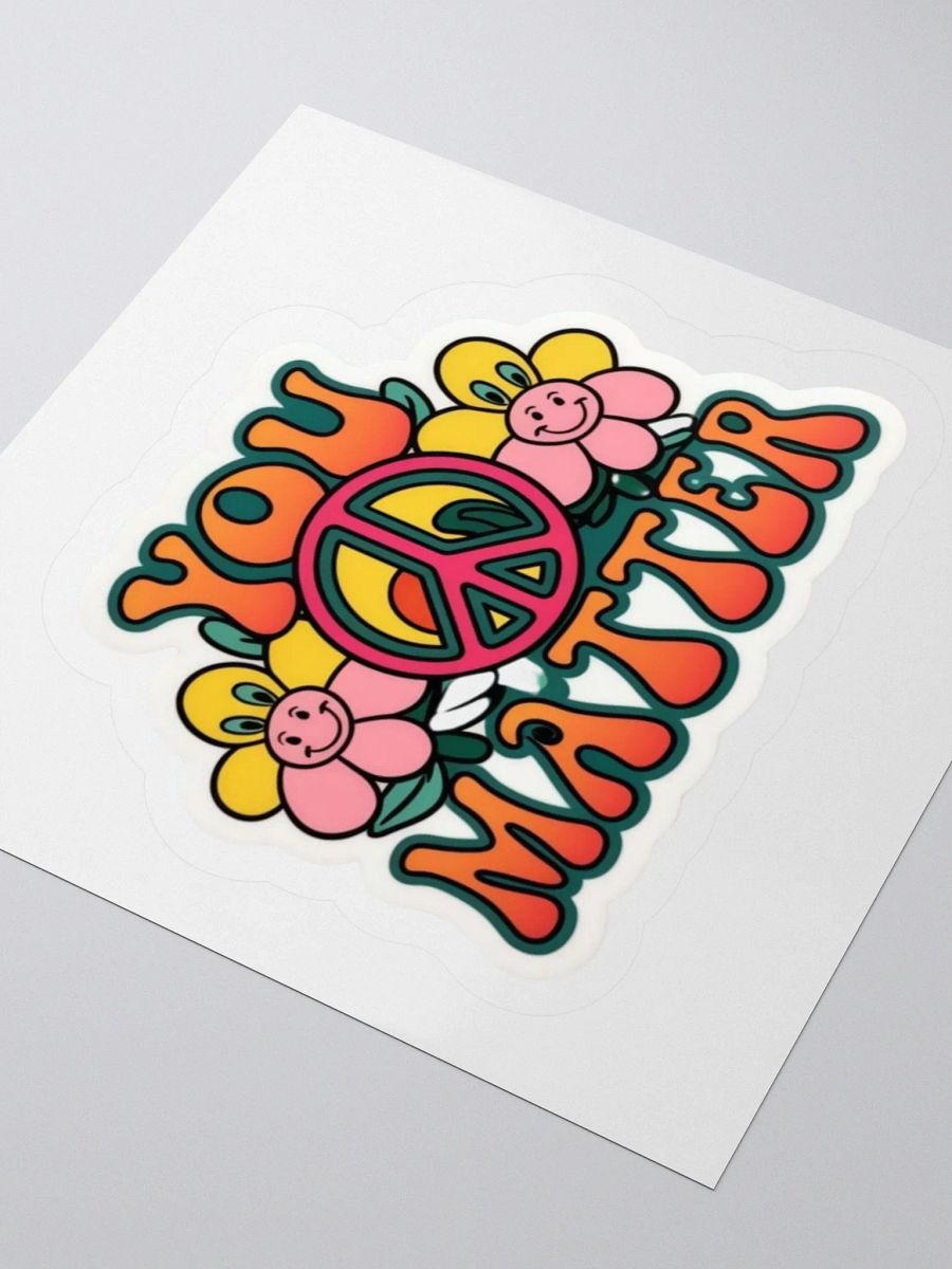 Retro You Matter Sticker product image (7)