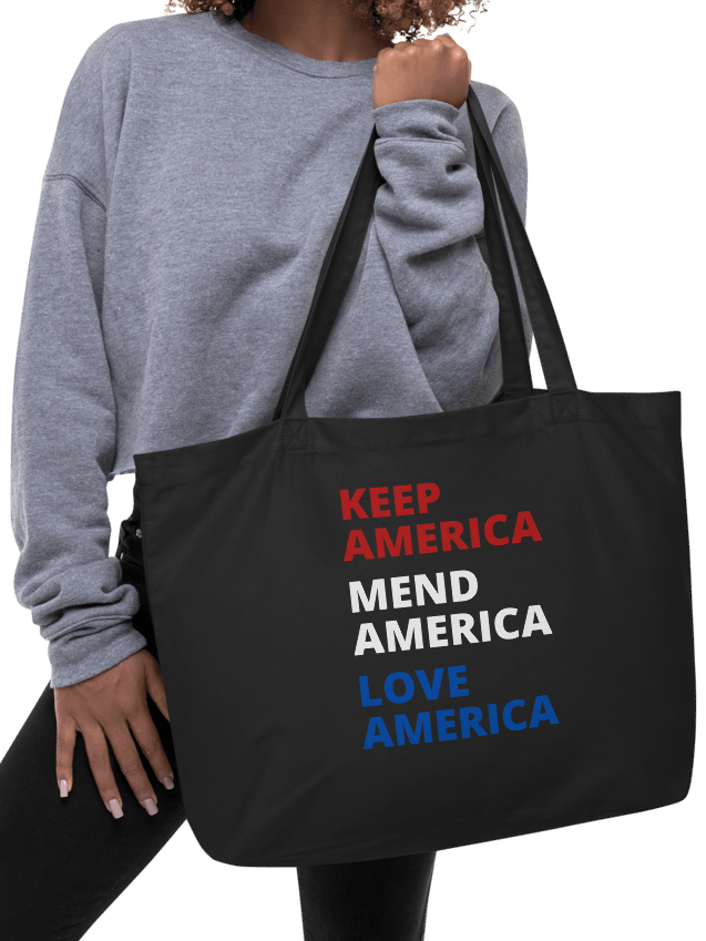 Patriotic KAMALA Statement Reversible Demeowcracy Cat Tote Bag product image (6)