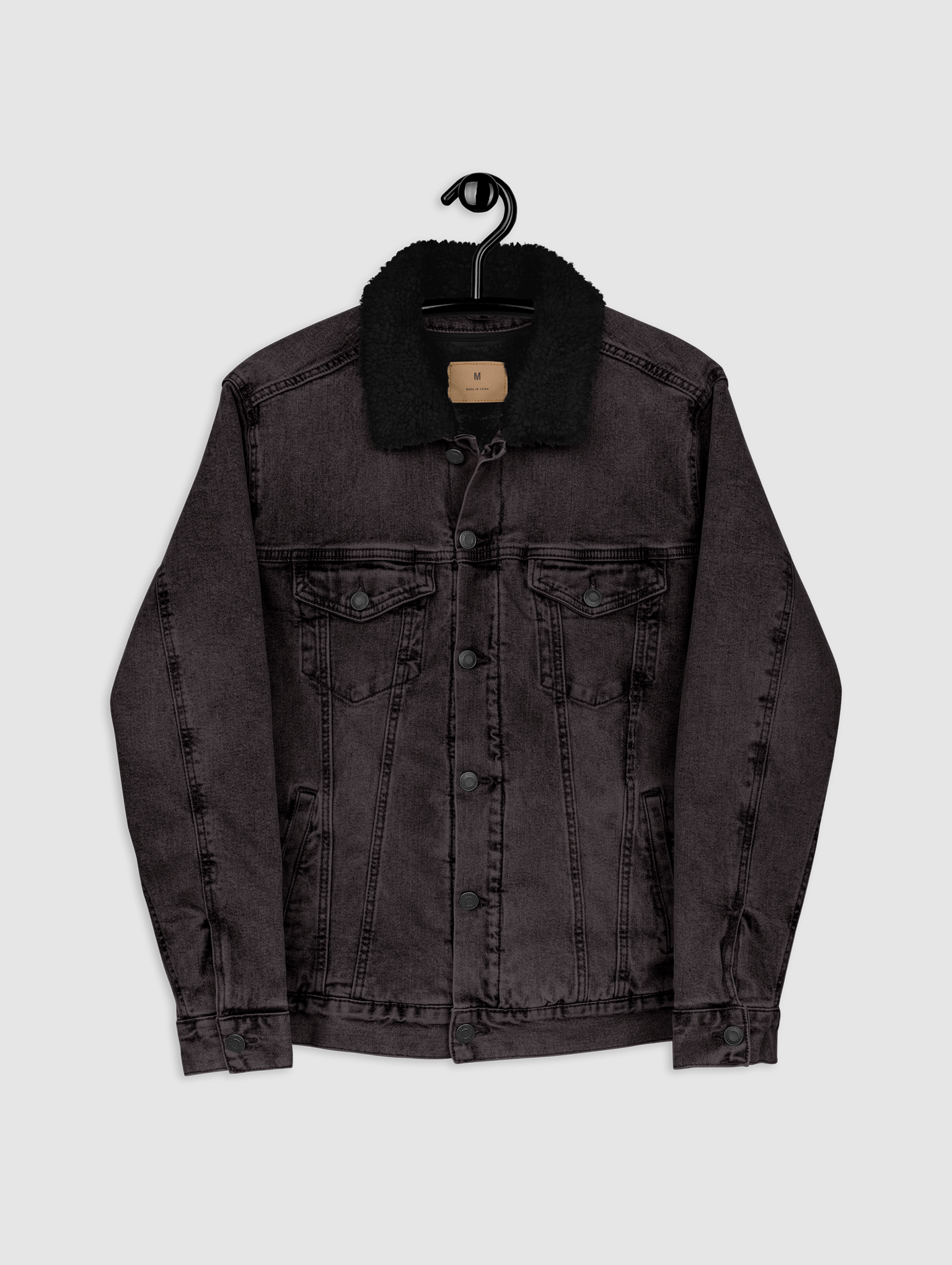 denim sherpa jacket product image (5)