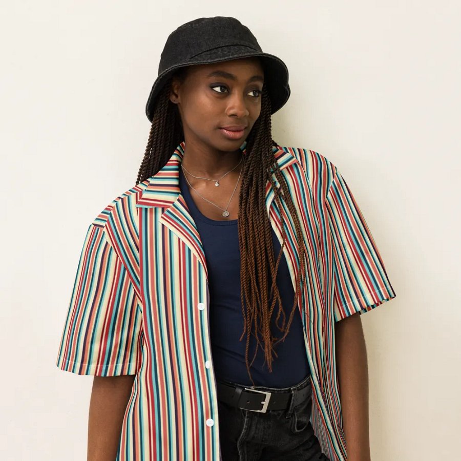 Unisex Striped Shirt - A Versatile Wardrobe Essential product image (6)