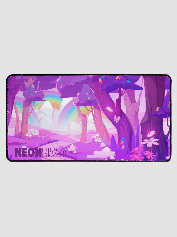 NeonHalo Rainbow Vibrant Desk Mat product image (1)