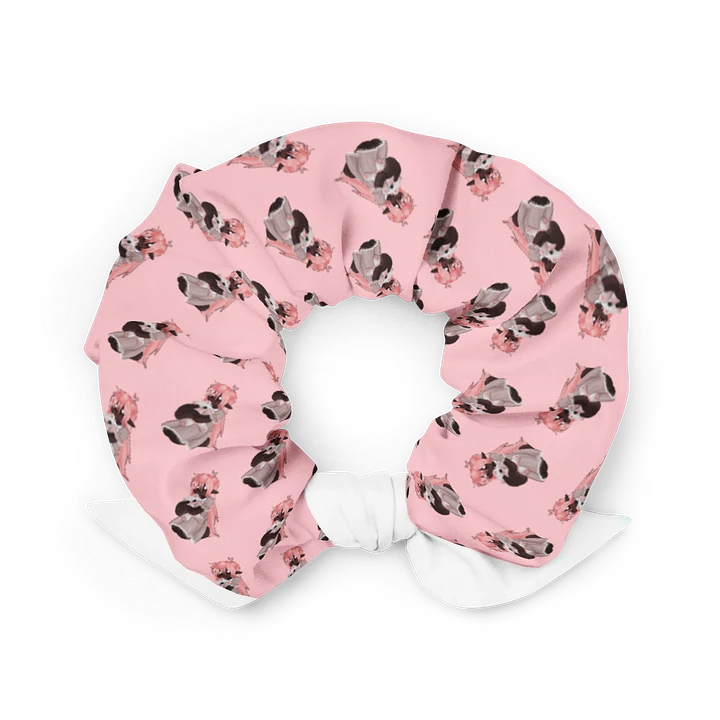 Pink Lilith Scrunchie with White Bow product image (2)