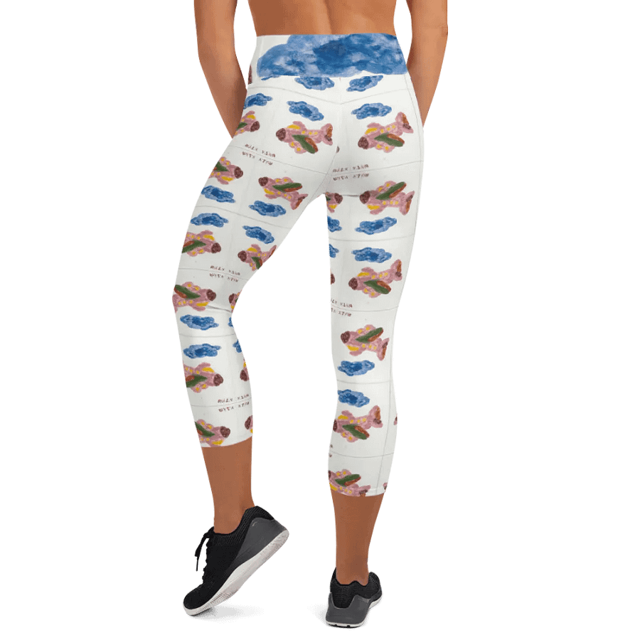 Kid Airplane (All-Over Print Yoga Capri Leggings) product image (7)