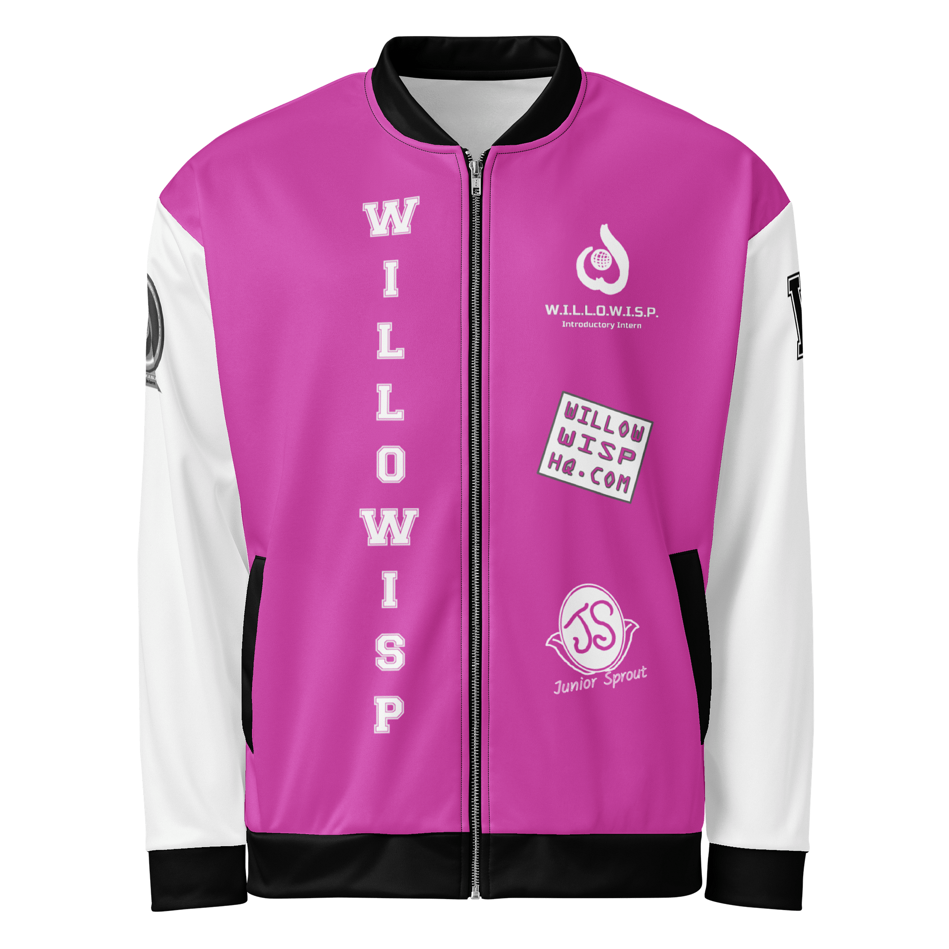 WILLOWISP Intern Varsity Jacket (Pink) product image (1)