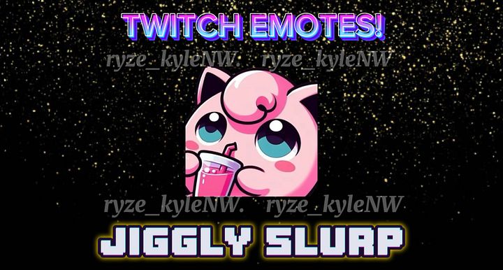 Twitch Emote JIGGLY SLURP product image (1)