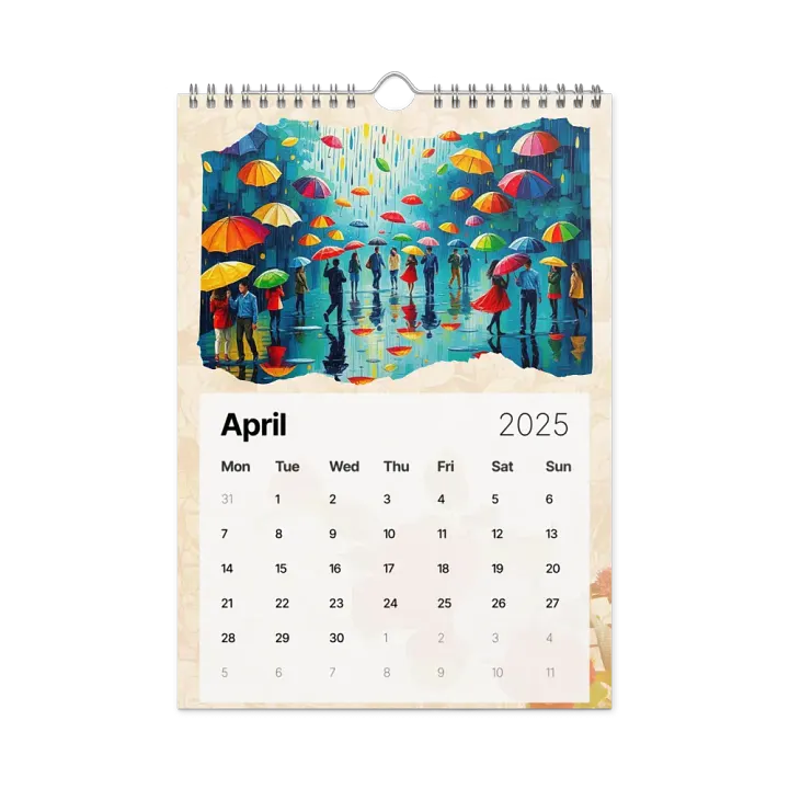 FOLK ART WALL CALENDAR 2025 product image (1)