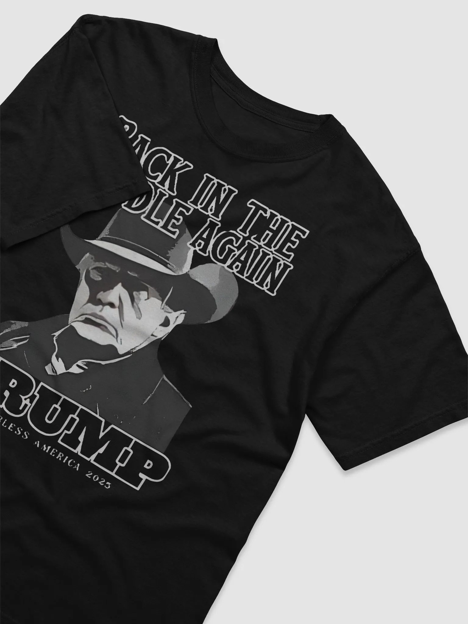 Back In The Saddle Again Trump God Bless America 2025 Shirt product image (4)