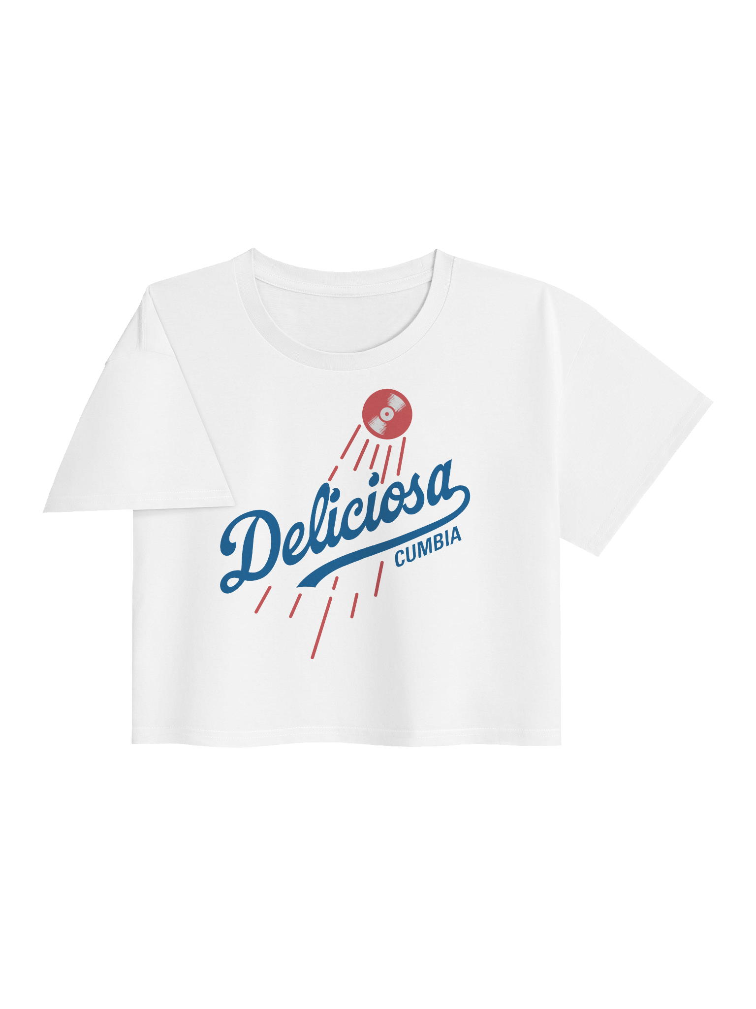 DELICIOSA CUMBIA | D - WHITE TEE | CROPTOP | product image (3)