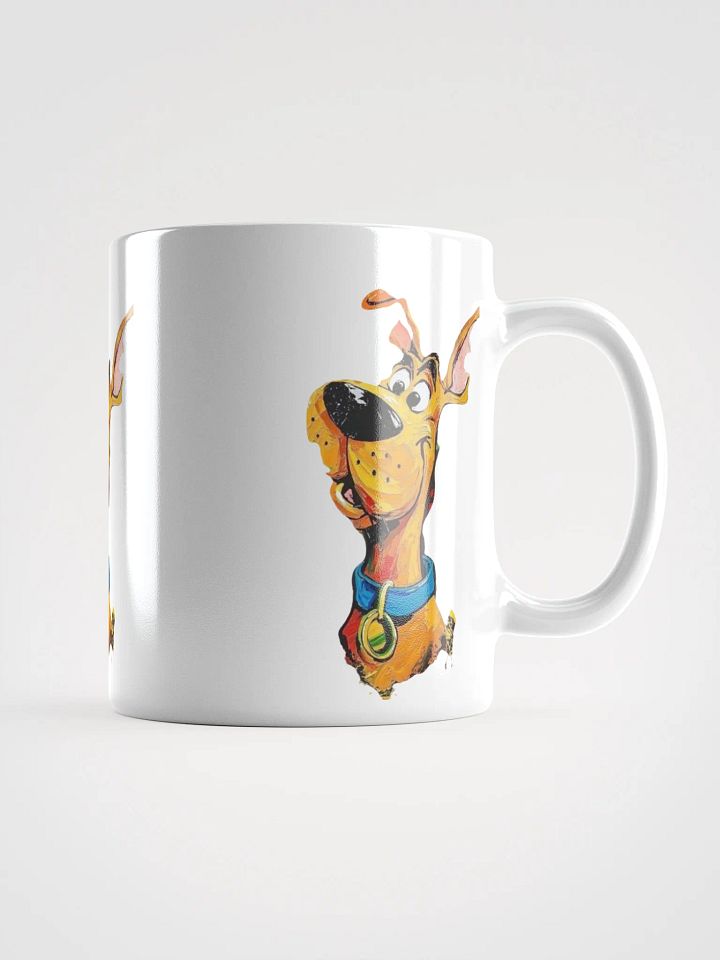 Cheerful Dog Scooby Doo Trio White Glossy Mug product image (3)