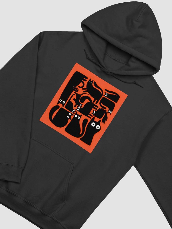 Whimsical Feline Puzzle Hoodie product image (16)