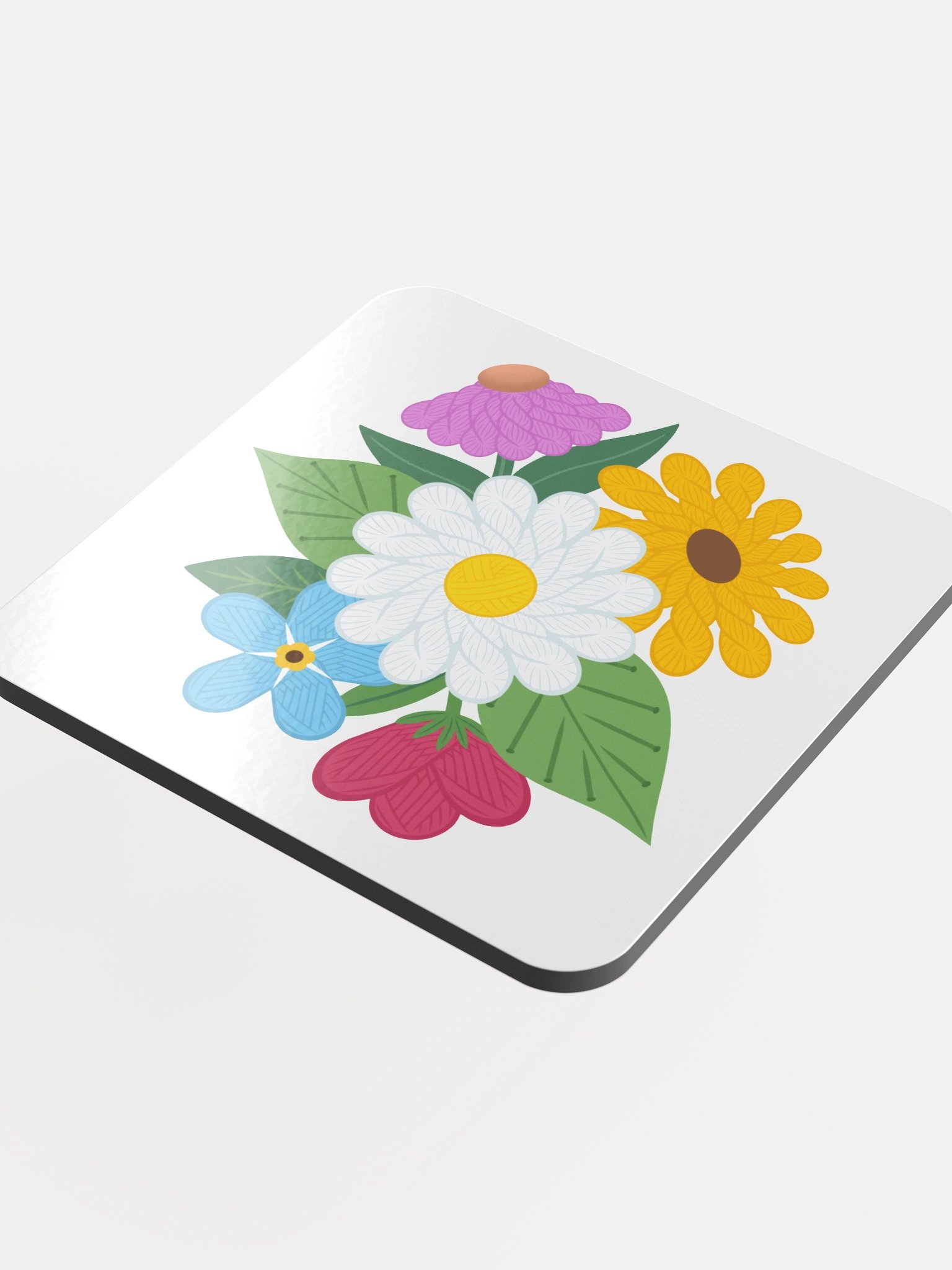 Floral Yarn Coaster - Knitting product image (4)