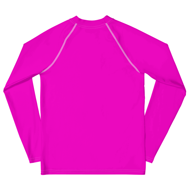 Wild Pink Neon Youth Rash Guard product image (2)