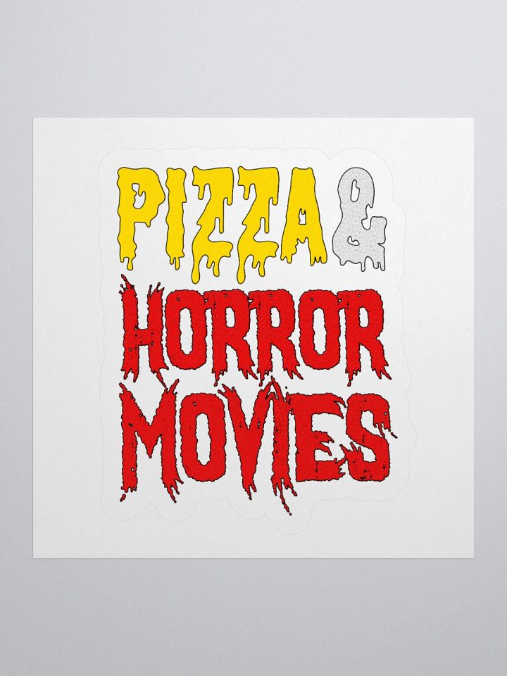 Pizza And Horror Movies Sticker product image (1)
