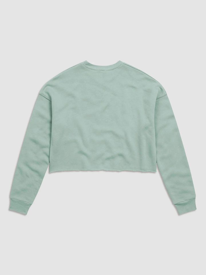 With love Green Vibes Cozy Comfort Women's Crop Sweatshirt product image (2)