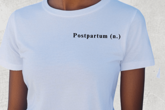 Empowering Postpartum T-Shirt, Gift for New Moms, Celebrate Motherhood, Pink Splash product image (3)