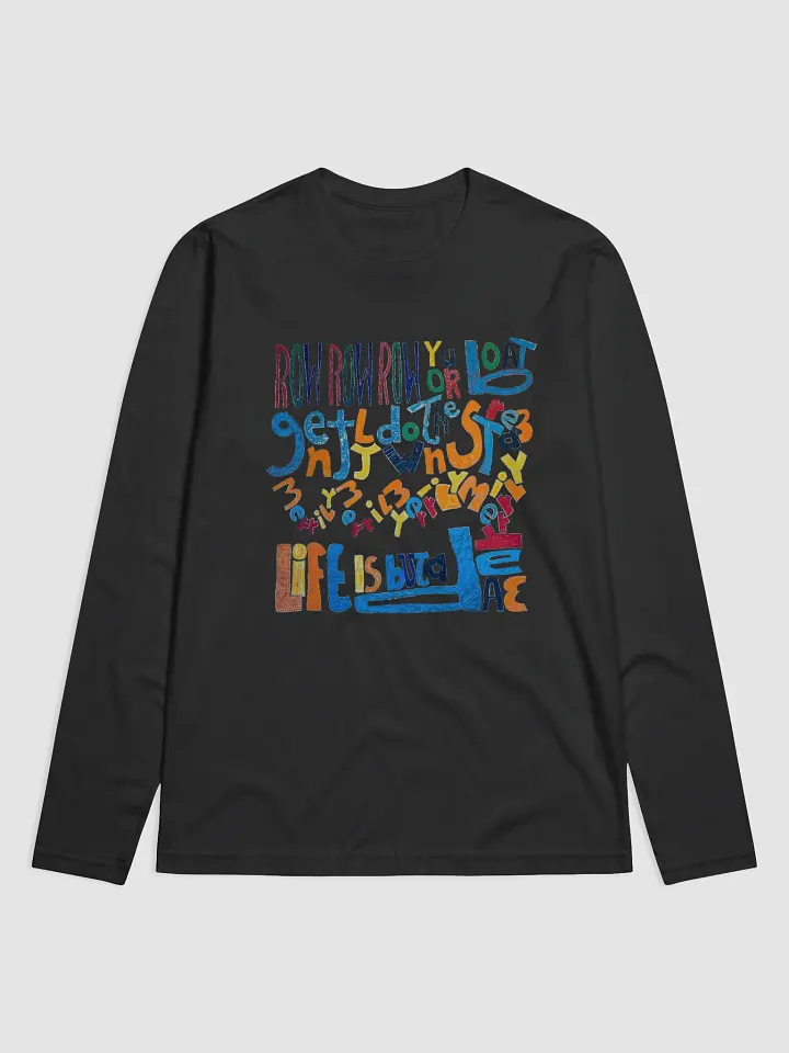 Row Row Row Your Boat Premium Fitted Long Sleeve Crew (front) product image (1)