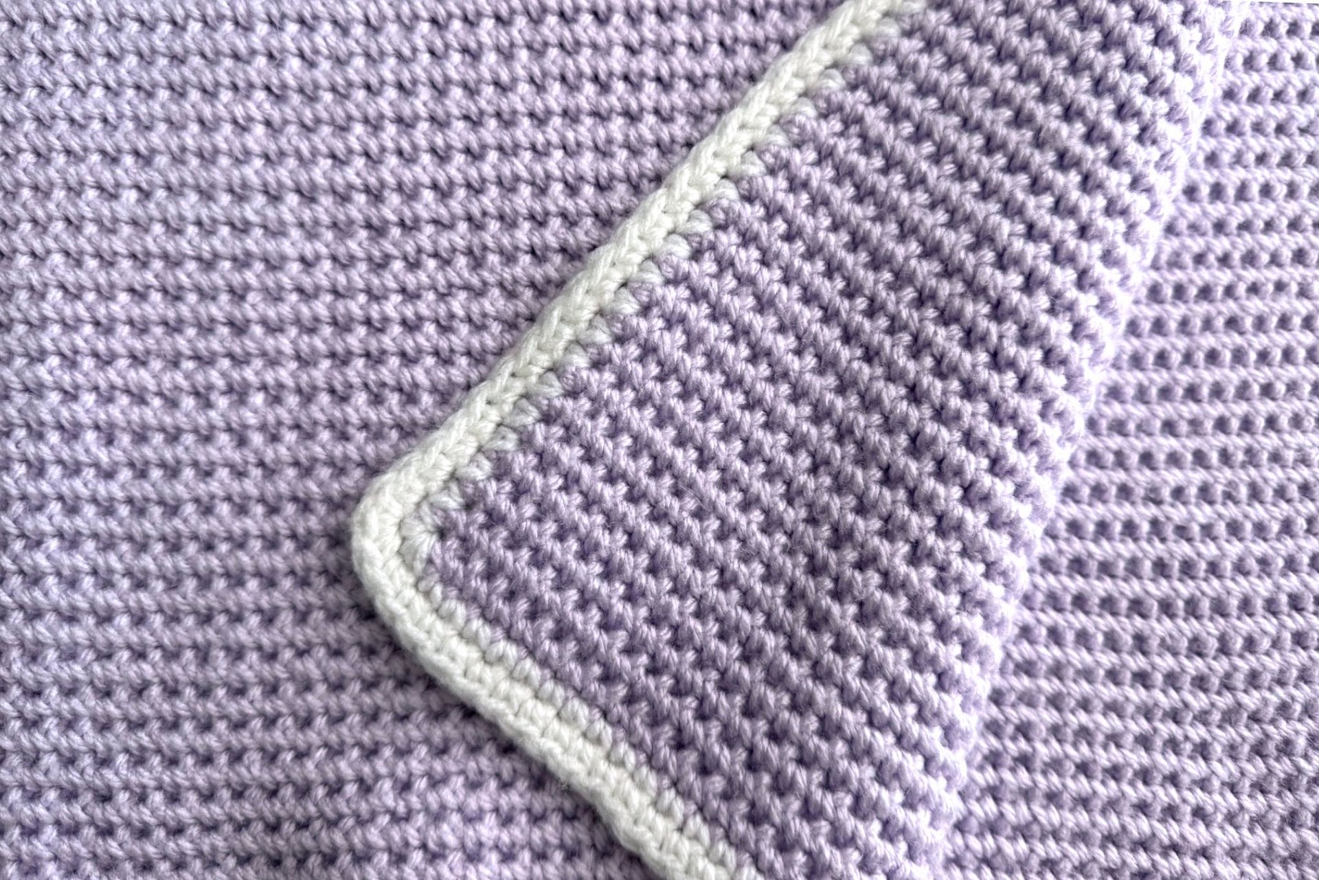 Waffle Weave Crochet Baby Blanket product image (4)