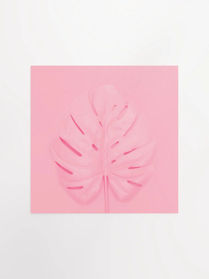 Pink Monstera Leaf Botanical Pop Art Print product image (3)