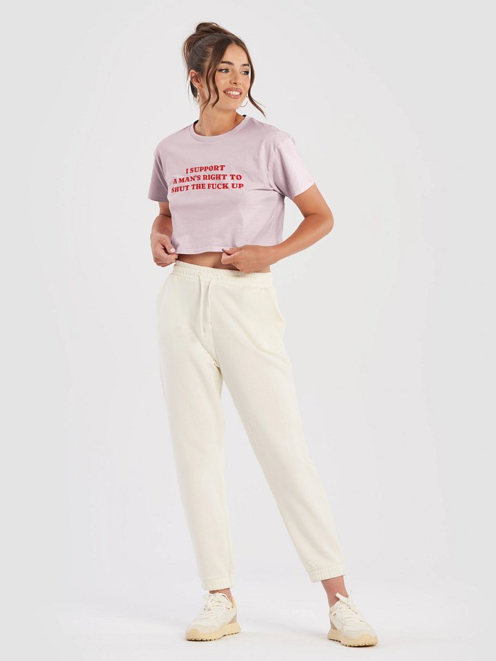 I SUPPORT A MAN'S RIGHT TO SHUT THE FUCK UP Crop Top product image (34)