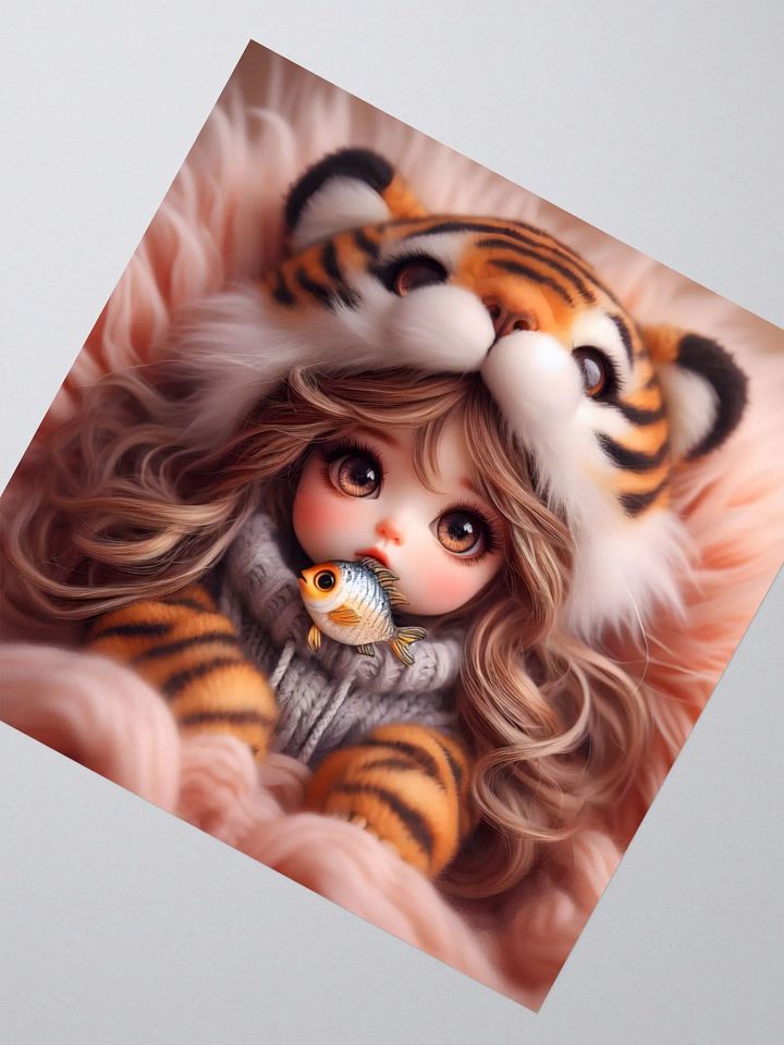 Tiger Hat Doll Kiss Cut Stickers product image (5)