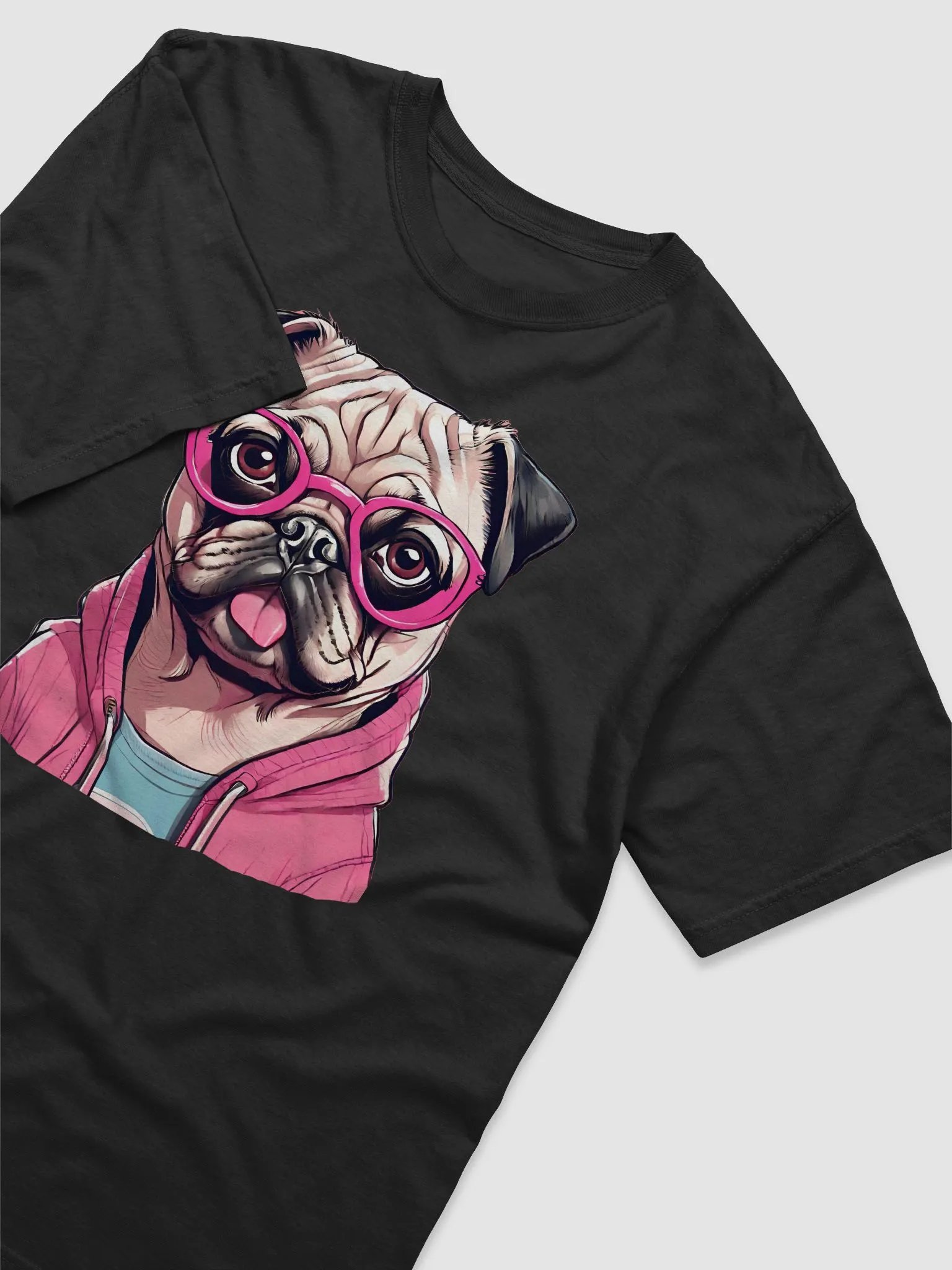 Geeky Pug Comfort Colors T-Shirt product image (1)