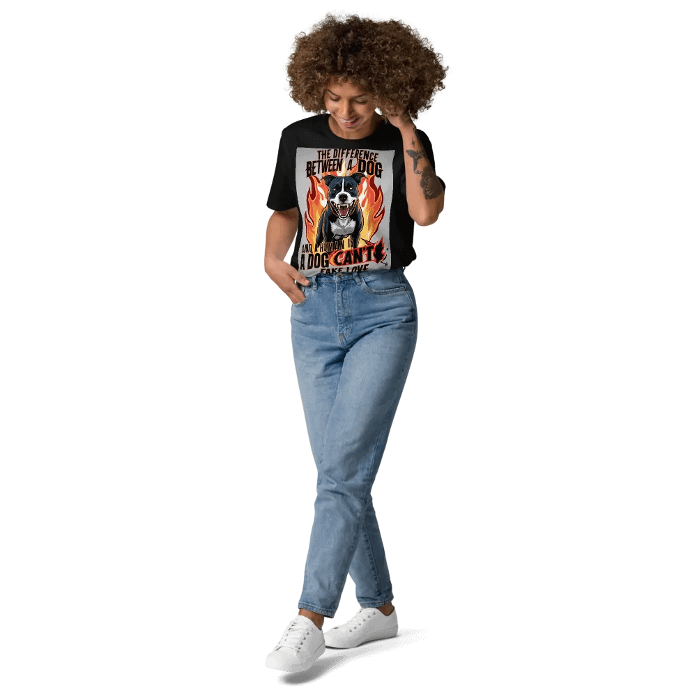 Flaming Love Dog Graphic T-Shirt product image (11)