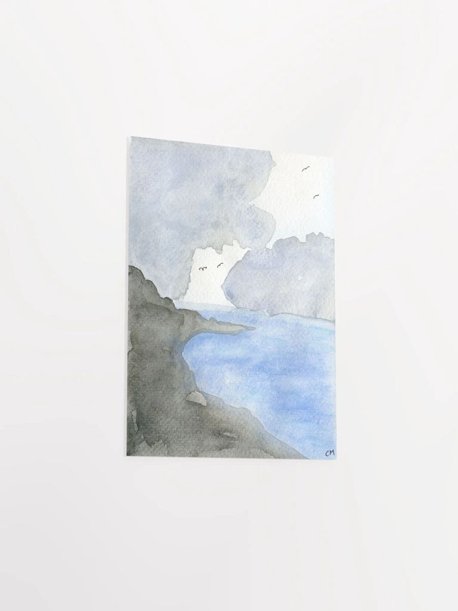 A View of Coastline: Watercolor Landscape Poster product image (5)