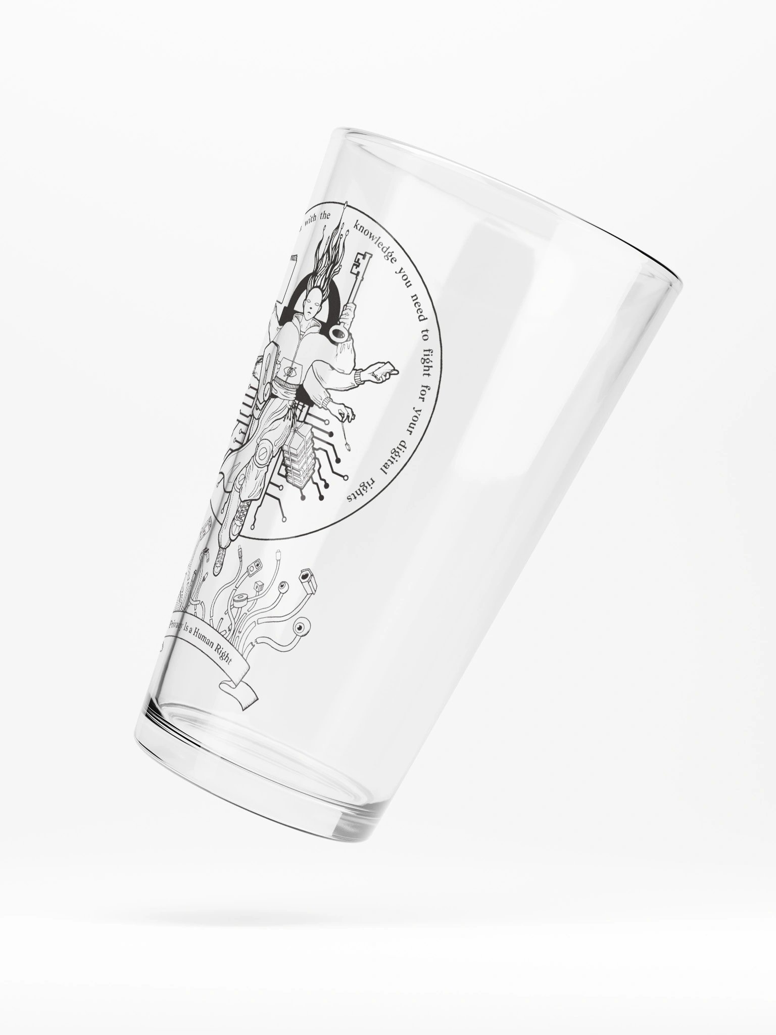 Defender of Privacy - Pint Glass product image (5)