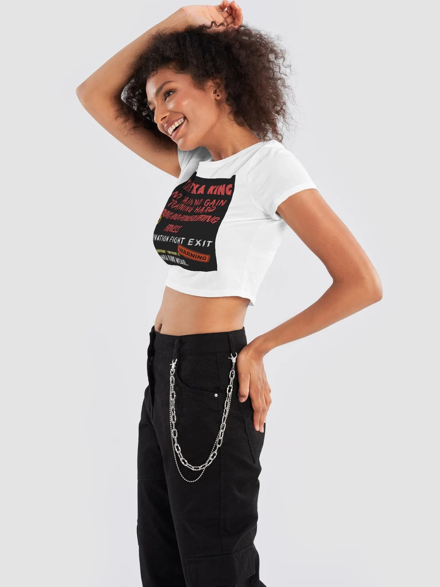 Camiseta corta para mujer sport Urban para gimnasio crossfit de The Mika King Wear. product image (10)