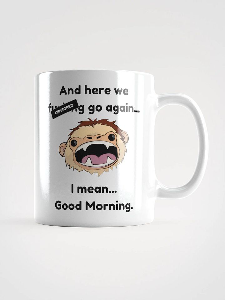 CENSORED (Black Bar) Here we f-king go again... White Mug product image (1)