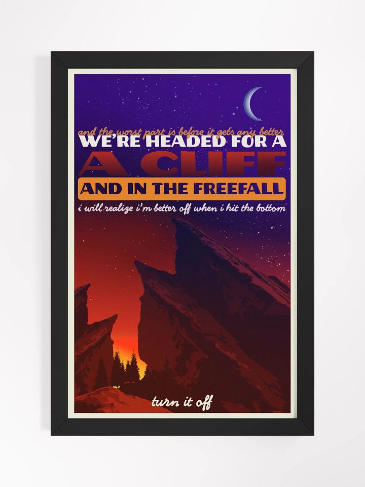 in the freefall - framed print product image (2)