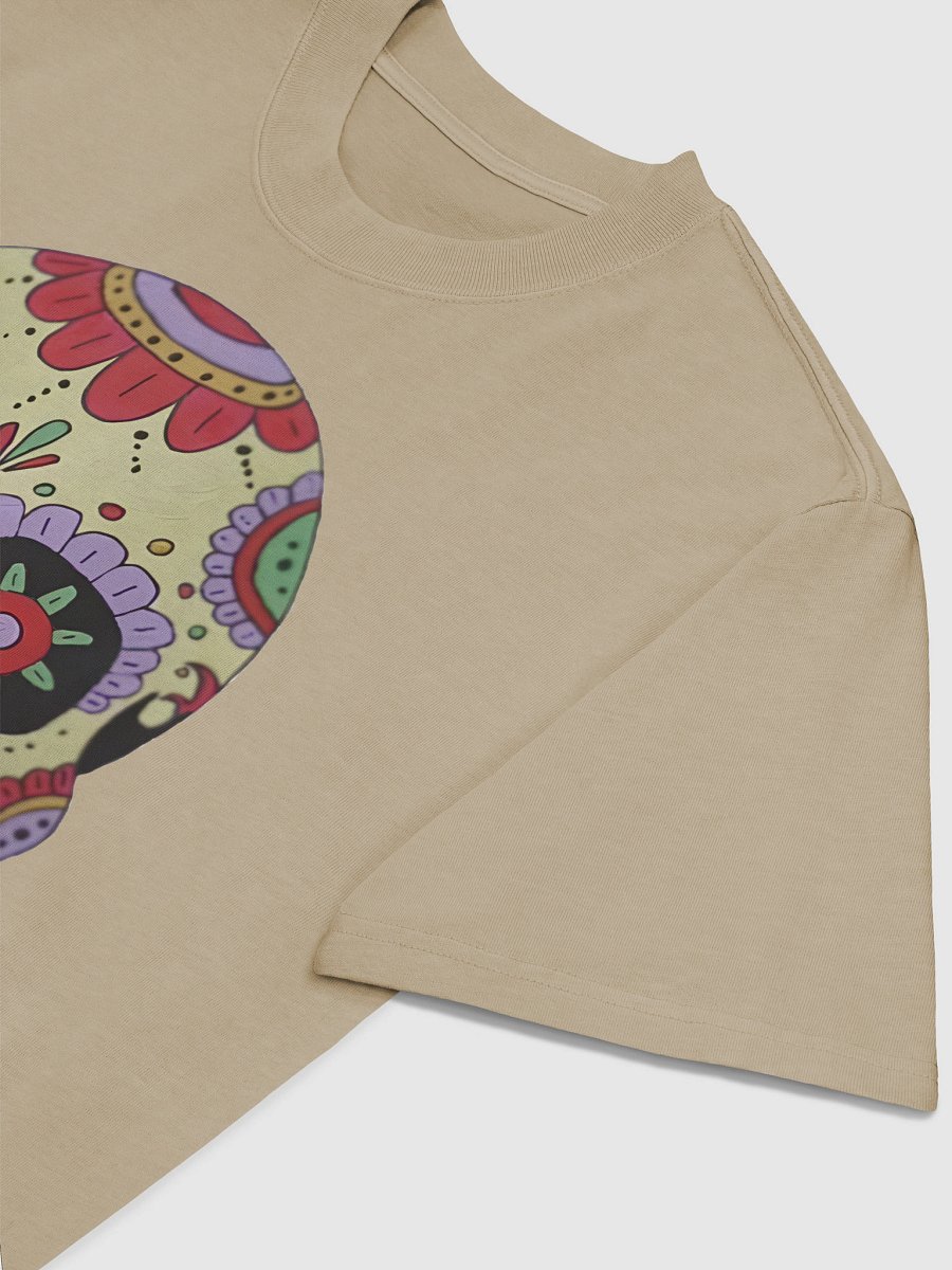 Calavera Sugar Skull (art by Dina R.) - acrylic painting picture - Oversized Faded T-Shirt product image (15)