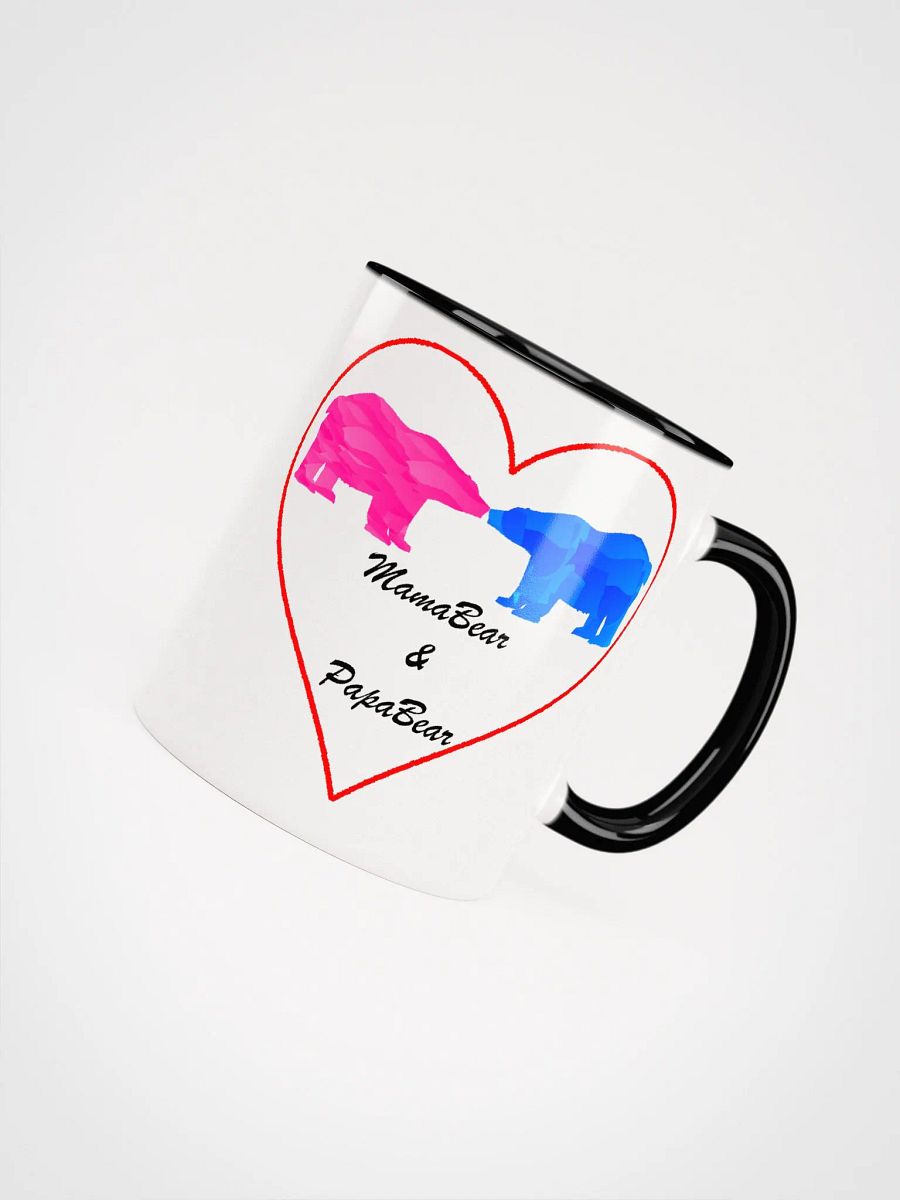 Mama & Papa Bear Ceramic Mugs With Color Inside product image (18)