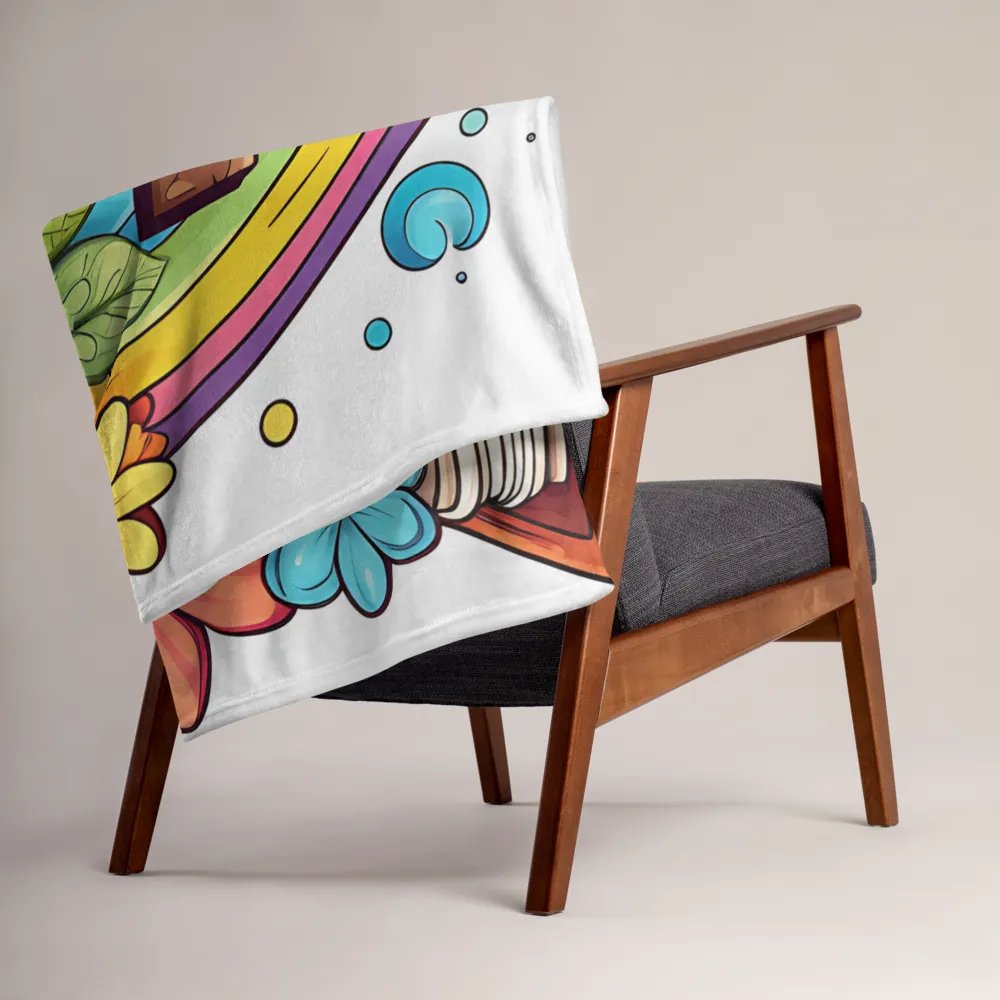 Beautiful Wooden Cross & Floral Throw Blanket product image (15)