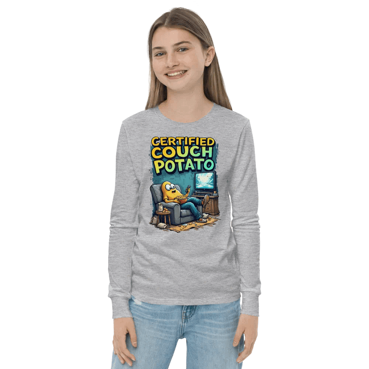 Certified Couch Potato Youth Long Sleeve Tee product image (21)