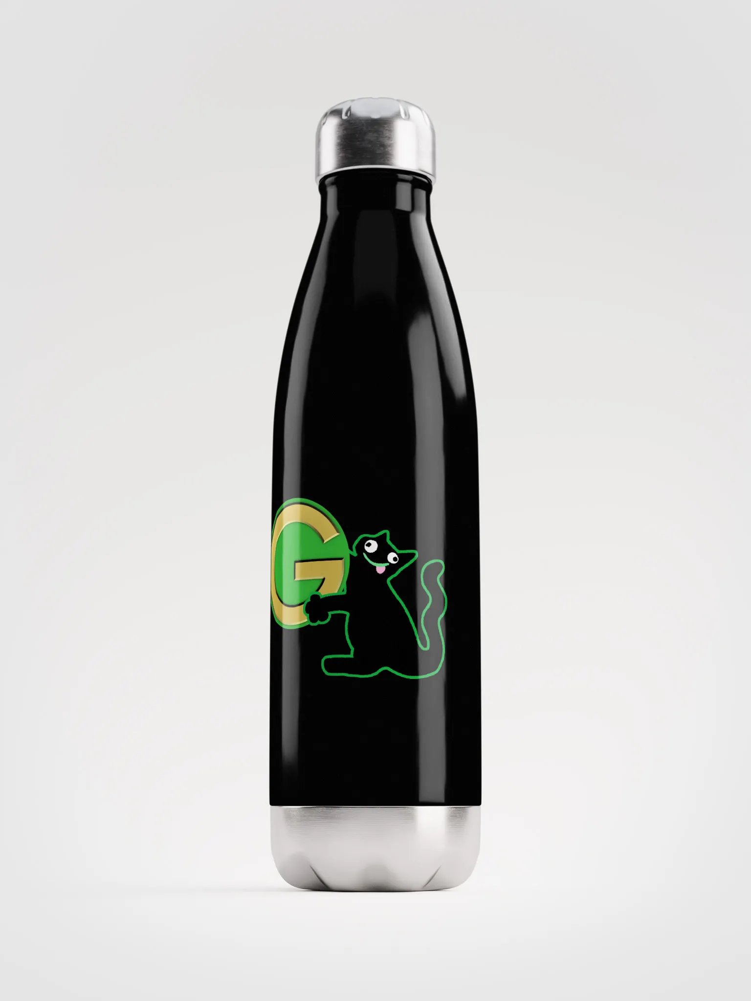 Water bottle - Derpcat With Old Logo product image (2)