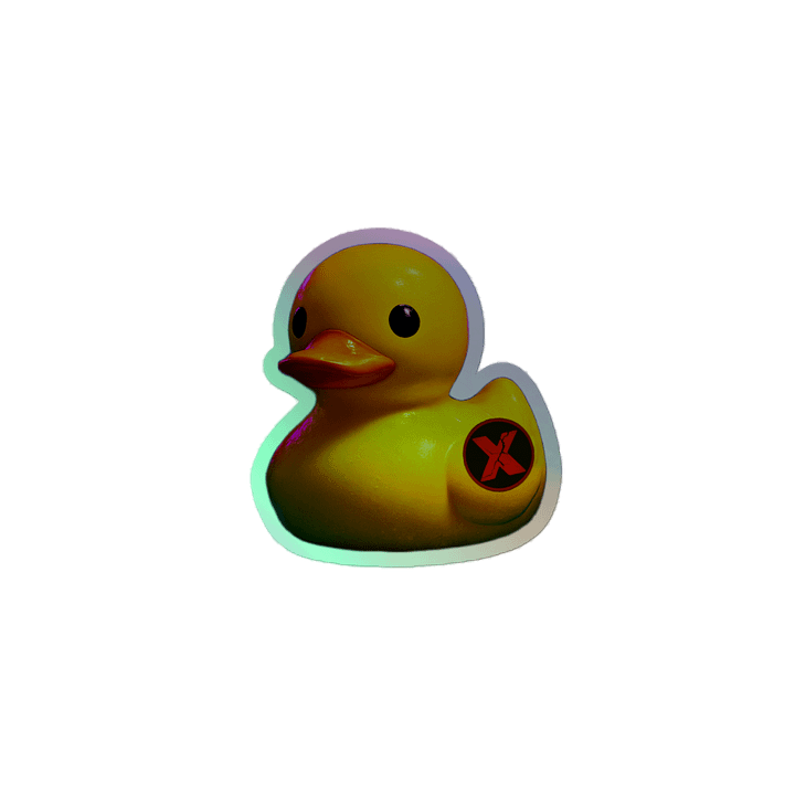 X Just Ducky Holo Sticker product image (2)