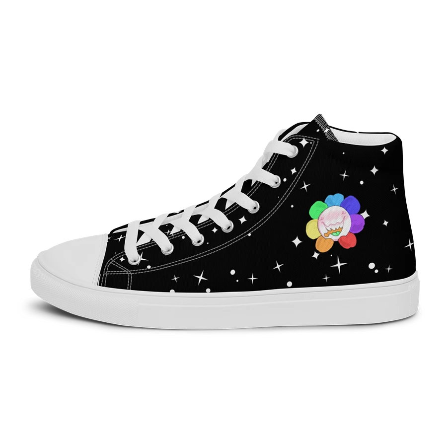 Black Starry and White Flower Sneakers product image (7)